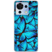 Чехол BoxFace ZTE Blade V50 Vita лазурные бабочки