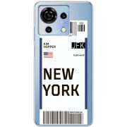 Прозрачный чехол BoxFace ZTE Blade V50 Vita Ticket New York