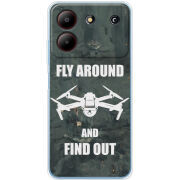Чехол BoxFace ZTE Blade A54 Дрон Fly Around