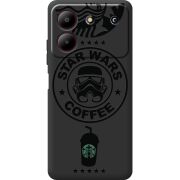 Черный чехол BoxFace ZTE Blade A54 Dark Coffee