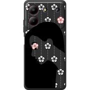 Черный чехол BoxFace ZTE Blade A54 Flower Hair