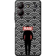 Черный чехол BoxFace ZTE Blade A54 Man Pattern