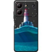 Черный чехол BoxFace ZTE Blade A54 Lighthouse