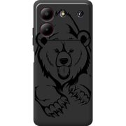 Черный чехол BoxFace ZTE Blade A54 Grizzly Bear