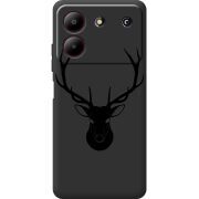 Черный чехол BoxFace ZTE Blade A54 Deer