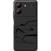 Черный чехол BoxFace ZTE Blade A54 Sportcar