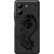 Черный чехол BoxFace ZTE Blade A54 Snake