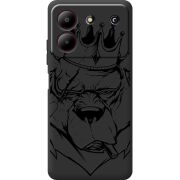 Черный чехол BoxFace ZTE Blade A54 Bear King