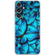 Чехол BoxFace Samsung Galaxy S24 Plus лазурные бабочки