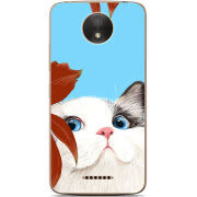 Чехол Uprint Motorola Moto C Plus XT1723 Wondering Cat