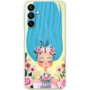 Прозрачный чехол BoxFace Samsung Galaxy A15 (A155) Blue Hair