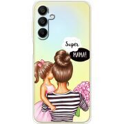 Прозрачный чехол BoxFace Samsung Galaxy A15 (A155) Super Mama and Daughter