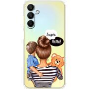 Прозрачный чехол BoxFace Samsung Galaxy A15 (A155) Super Mama and Son