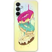 Прозрачный чехол BoxFace Samsung Galaxy A15 (A155) Donuts