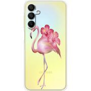 Прозрачный чехол BoxFace Samsung Galaxy A15 (A155) Floral Flamingo