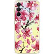 Прозрачный чехол BoxFace Samsung Galaxy A15 (A155) Pink Magnolia