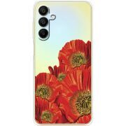 Прозрачный чехол BoxFace Samsung Galaxy A15 (A155) Red Poppies