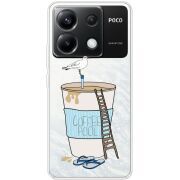 Прозрачный чехол BoxFace Xiaomi Poco X6 5G Segull in Cofee Pool