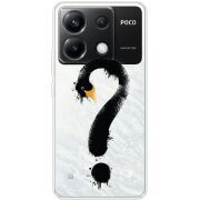 Прозрачный чехол BoxFace Xiaomi Poco X6 5G Swan question