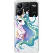 Чехол со стразами Xiaomi Poco X6 5G Unicorn Queen