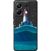 Черный чехол BoxFace Poco X6 5G Lighthouse