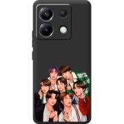 Черный чехол BoxFace Poco X6 5G BTS