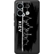 Черный чехол BoxFace Xiaomi Redmi Note 13 5G Kyiv