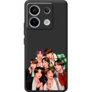 Черный чехол BoxFace Xiaomi Redmi Note 13 5G BTS