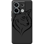 Черный чехол BoxFace Xiaomi Redmi Note 13 5G Wolf