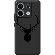 Черный чехол BoxFace Xiaomi Redmi Note 13 5G Deer