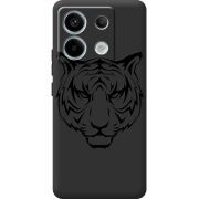 Черный чехол BoxFace Xiaomi Redmi Note 13 5G Tiger