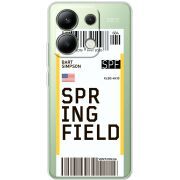 Прозрачный чехол BoxFace Xiaomi Redmi Note 13 4G Ticket Springfield