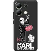 Черный чехол BoxFace Xiaomi Redmi Note 13 4G For Karl