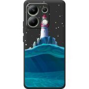 Черный чехол BoxFace Xiaomi Redmi Note 13 4G Lighthouse