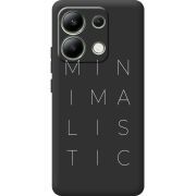 Черный чехол BoxFace Xiaomi Redmi Note 13 4G Minimalistic