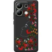 Черный чехол BoxFace Xiaomi Redmi Note 13 4G 3D Ukrainian Muse