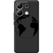 Черный чехол BoxFace Xiaomi Redmi Note 13 4G Earth