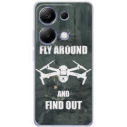Чехол BoxFace Xiaomi Redmi Note 13 Pro 4G Дрон Fly Around