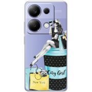 Прозрачный чехол BoxFace Xiaomi Redmi Note 13 Pro 4G City Girl