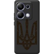 Черный чехол  BoxFace Xiaomi Redmi Note 13 Pro 4G Ukrainian Trident