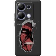 Черный чехол  BoxFace Xiaomi Redmi Note 13 Pro 4G Нападение на Титана