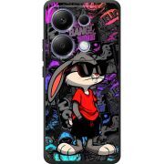 Черный чехол  BoxFace Xiaomi Redmi Note 13 Pro 4G Малий вухань