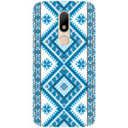 Чехол Uprint Motorola Moto M XT1663 Блакитний Орнамент