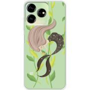 Прозрачный чехол BoxFace ZTE Blade V50 Design 4G Cute Mermaid