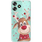 Прозрачный чехол BoxFace ZTE Blade A73 4G Winter Deer