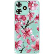 Прозрачный чехол BoxFace ZTE Blade A73 4G Pink Magnolia