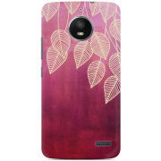 Чехол Uprint Motorola Moto E XT1762 Gold Leaves