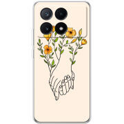 Чехол BoxFace Xiaomi Poco X6 Pro 5G Flower Hands