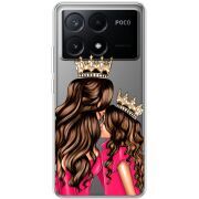 Прозрачный чехол BoxFace Xiaomi Poco X6 Pro 5G Queen and Princess