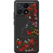 Черный чехол BoxFace Poco X6 Pro 5G 3D Ukrainian Muse